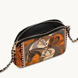 Westavelle Bridle & Burnt Clay Leather Crossbody Bag