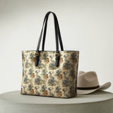 Westavelle Texan Bloom Leather Tote Bag