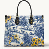 Westavelle Toile Sunflower Prairie Leather Bag