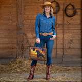 Westavelle Wildfire Run Leather Bag