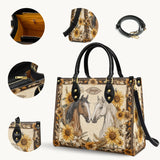 Westavelle Personalized Golden Horse Harmony Leather Bag