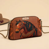 Westavelle Regal Horse Bloom Leather Crossbody Bag