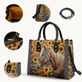 Westavelle Golden Horse & Sun Leather Bag