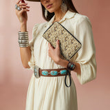 Westavelle Bronze Meadow Leather Wallet Purse