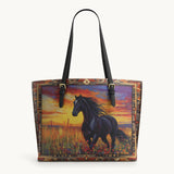 Westavelle Wildfire Run Leather Tote Bag