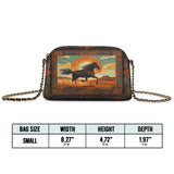 Westavelle Desert Storm Horse Leather Crossbody Bag