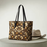 Westavelle Golden Mane Bloom Leather Tote Bag
