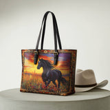Westavelle Wildfire Run Leather Tote Bag