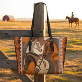 Westavelle Bridle & Burnt Clay Leather Tote Bag