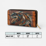 Westavelle Tribal Horse Majesty Leather Wallet Purse