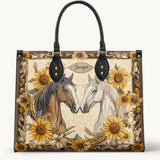 Westavelle Personalized Golden Horse Harmony Leather Bag