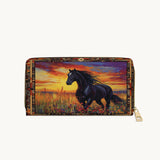 Westavelle Wildfire Run Leather Wallet Purse