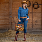 Westavelle Sunflower Horse Grace Leather Bag