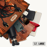 Westavelle Personalized Regal Horse Bloom Leather Bag