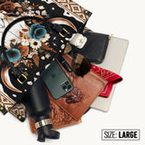 Westavelle Floral Longhorn Spirit Leather Bag